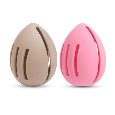 baby pink makeup sponge storage box 